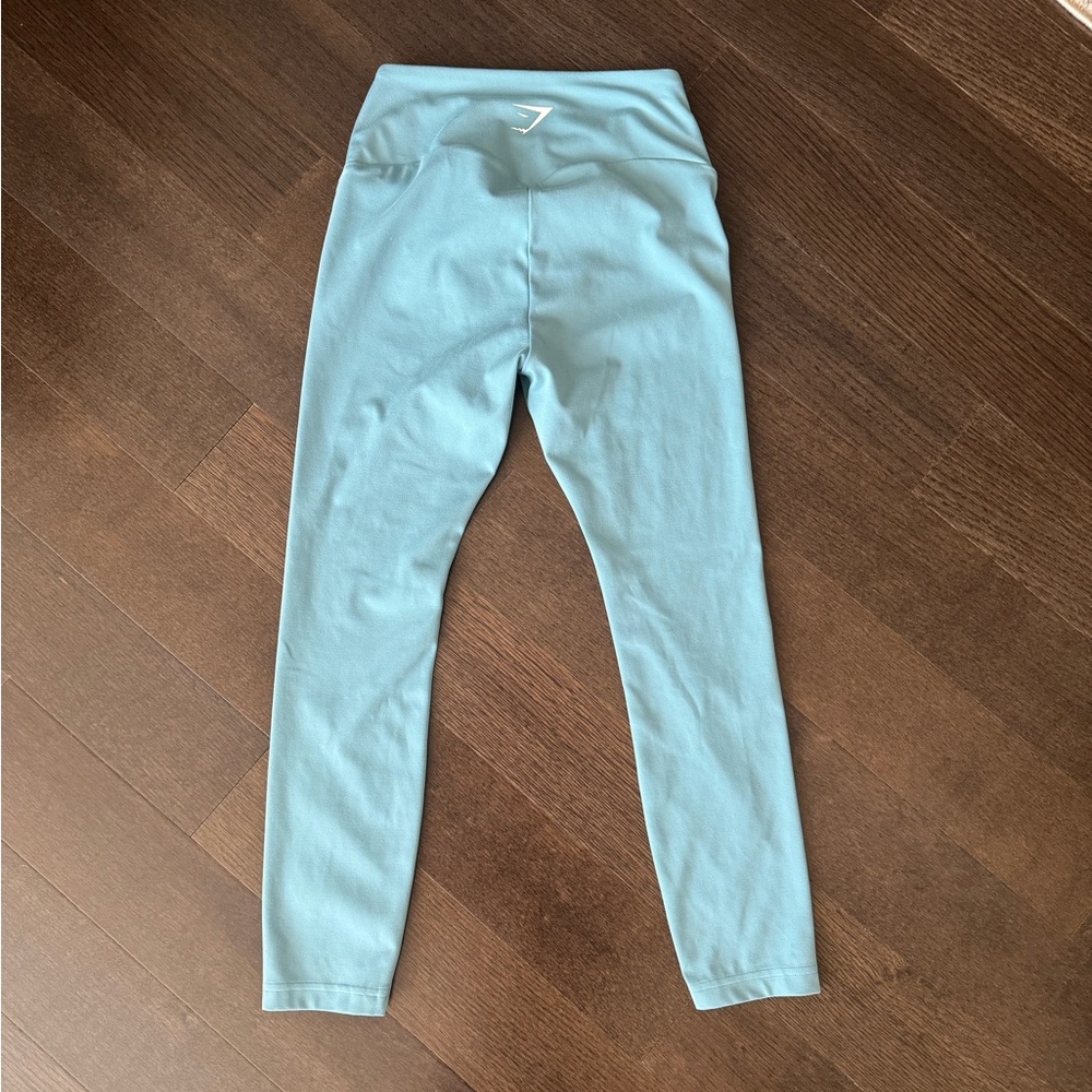 Robin Egg Blue Gymshark 7/8 Training Leggings - Picture 2 of 6